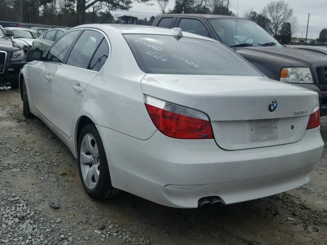 WBANE53506CK80020 - 2006 BMW 525 I WHITE photo 3