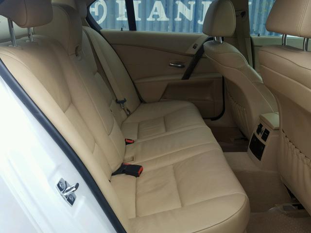WBANE53506CK80020 - 2006 BMW 525 I WHITE photo 6