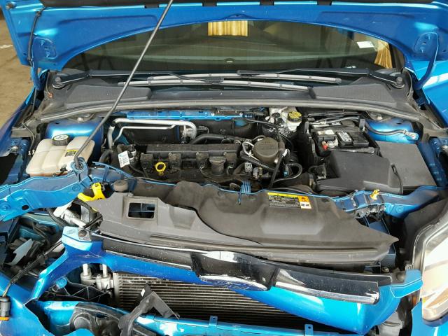 1FAHP3K27CL150663 - 2012 FORD FOCUS SE BLUE photo 7