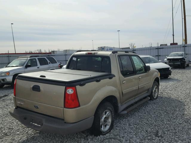 1FMZU67E81UB36947 - 2001 FORD EXPLORER S GOLD photo 4