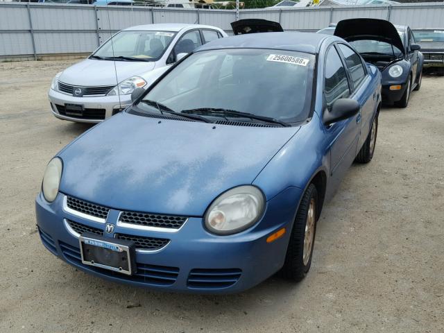 1B3ES56C83D224193 - 2003 DODGE NEON SXT BLUE photo 2