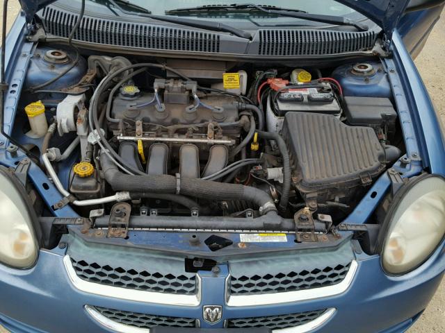 1B3ES56C83D224193 - 2003 DODGE NEON SXT BLUE photo 7