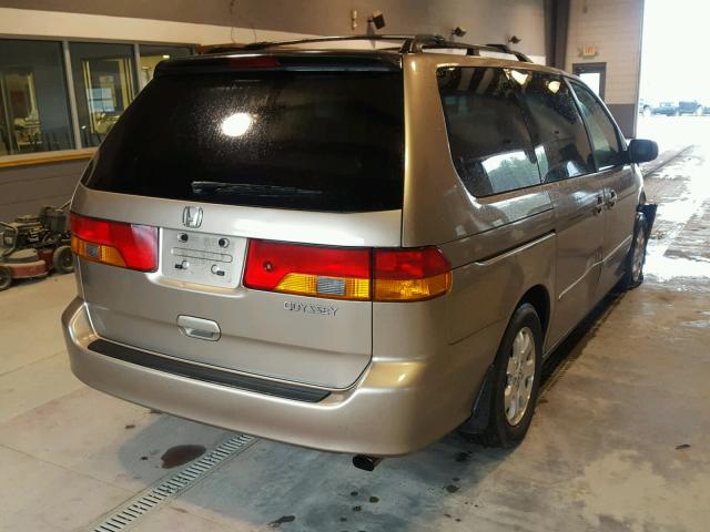 5FNRL18034B018461 - 2004 HONDA ODYSSEY EX BEIGE photo 4