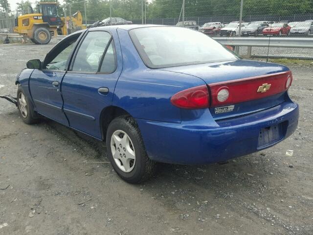 1G1JC52F747276420 - 2004 CHEVROLET CAVALIER BLUE photo 3