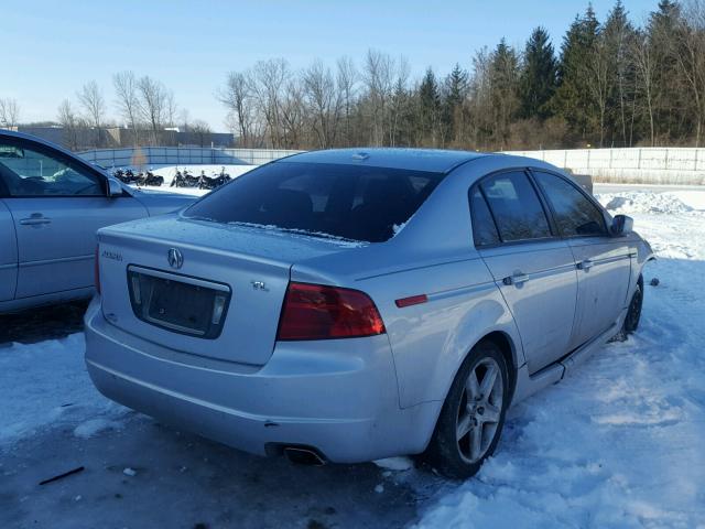 19UUA66284A053072 - 2004 ACURA TL GRAY photo 4