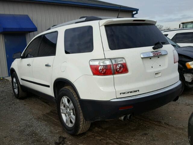 1GKKRNED5BJ390019 - 2011 GMC ACADIA SLE WHITE photo 3