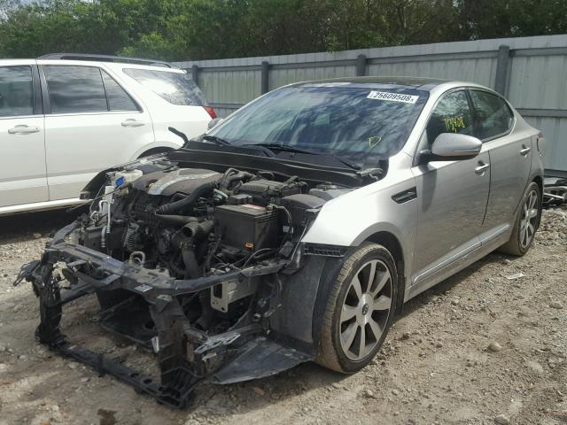 5XXGR4A61CG080118 - 2012 KIA OPTIMA SX GRAY photo 2