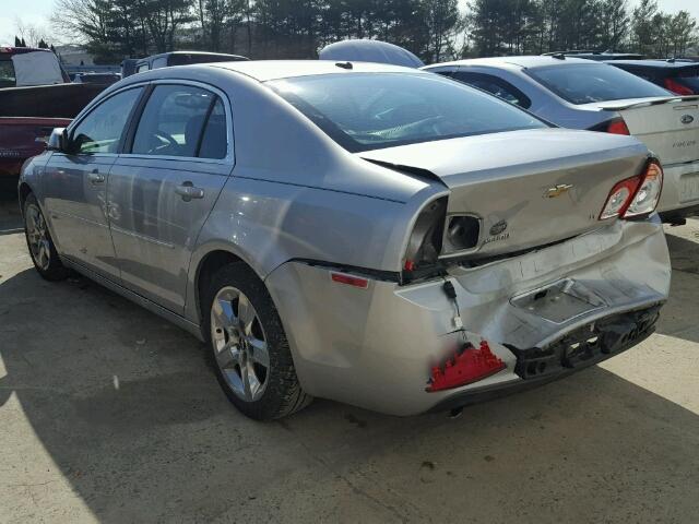 1G1ZH57B78F239597 - 2008 CHEVROLET MALIBU 1LT SILVER photo 3