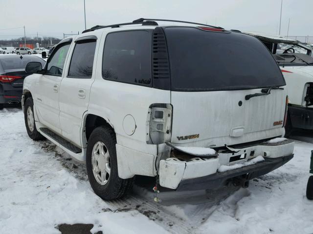 1GKEK63U84J142120 - 2004 GMC YUKON DENA WHITE photo 3