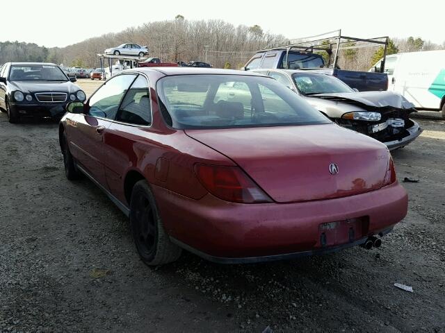 19UYA1243VL011782 - 1997 ACURA 2.2CL RED photo 3