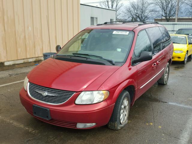 2C4GP54LX3R357580 - 2003 CHRYSLER TOWN & COU RED photo 2