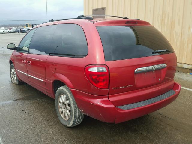 2C4GP54LX3R357580 - 2003 CHRYSLER TOWN & COU RED photo 3