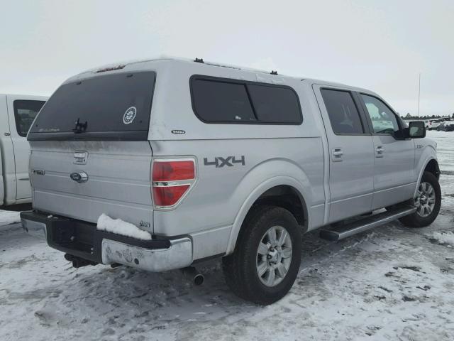 1FTFW1EV4AFD26109 - 2010 FORD F150 SUPER SILVER photo 4