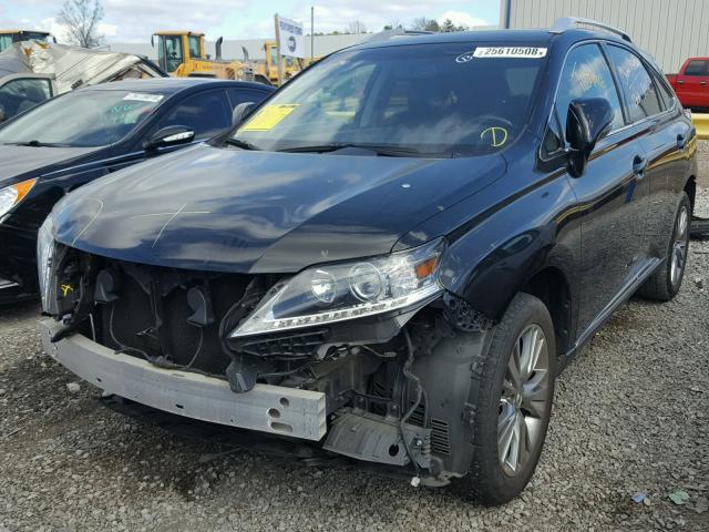 2T2ZK1BA4DC115513 - 2013 LEXUS RX 350 BLACK photo 2