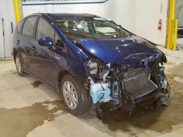 JTDZN3EU1C3053833 - 2012 TOYOTA PRIUS V BLUE photo 1