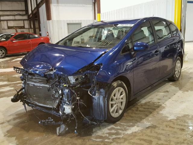 JTDZN3EU1C3053833 - 2012 TOYOTA PRIUS V BLUE photo 2