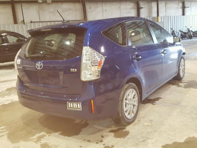 JTDZN3EU1C3053833 - 2012 TOYOTA PRIUS V BLUE photo 4