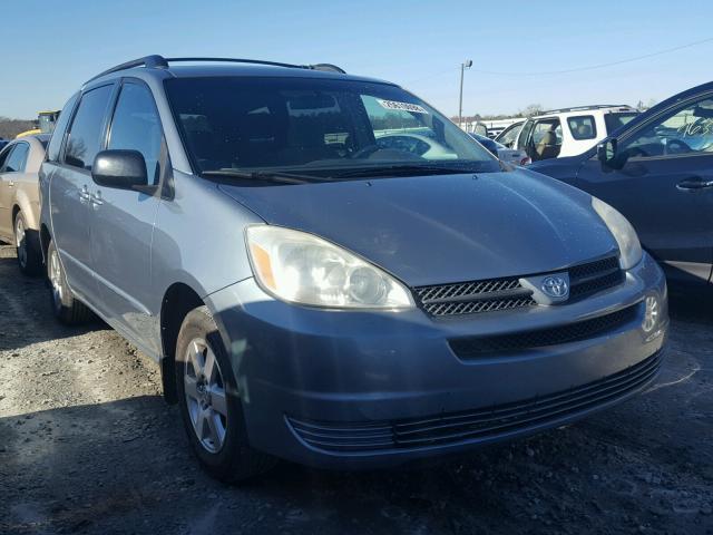 5TDZA23C55S263093 - 2005 TOYOTA SIENNA CE BLUE photo 1