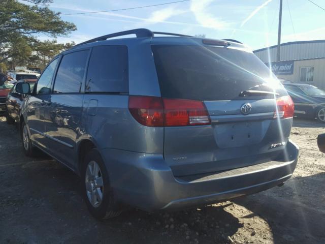 5TDZA23C55S263093 - 2005 TOYOTA SIENNA CE BLUE photo 3