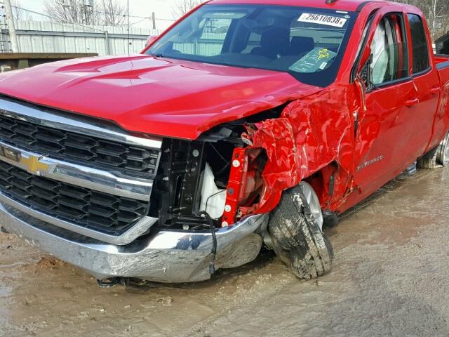 1GCVKREC7JZ185457 - 2018 CHEVROLET SILVERADO RED photo 9