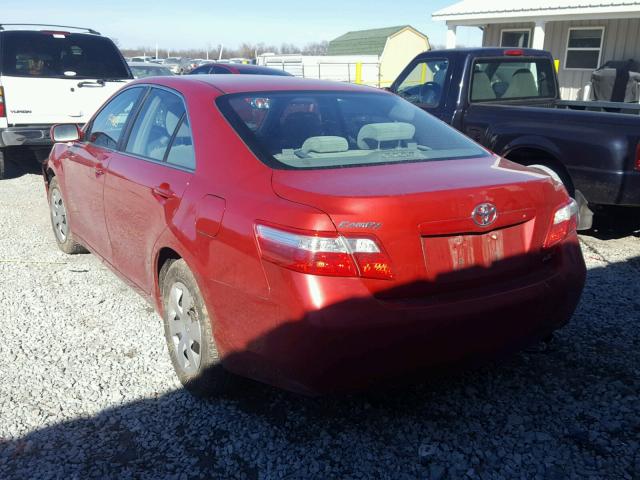 4T4BE46K49R061921 - 2009 TOYOTA CAMRY BASE RED photo 3