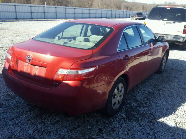 4T4BE46K49R061921 - 2009 TOYOTA CAMRY BASE RED photo 4