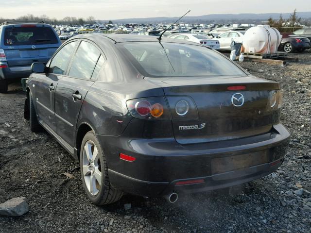 JM1BK323351269056 - 2005 MAZDA 3 S BLACK photo 3