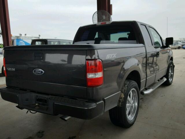 1FTRX12W85KC12201 - 2005 FORD F150 GRAY photo 4