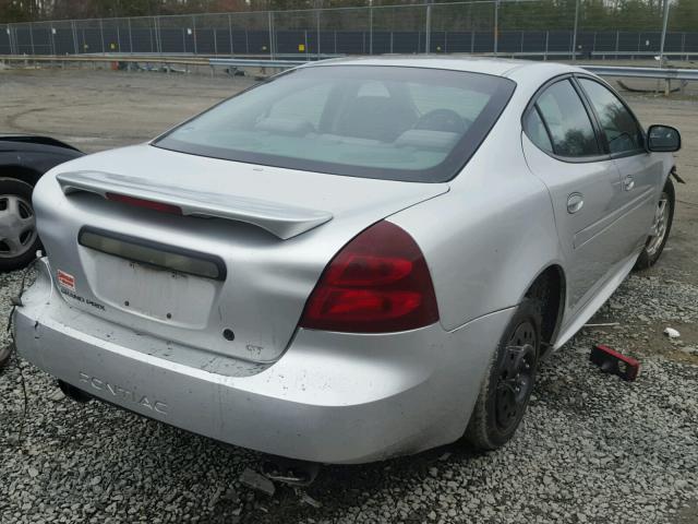 2G2WP522741320528 - 2004 PONTIAC GRAND PRIX SILVER photo 4