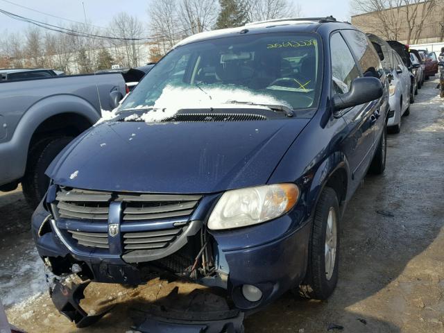 2D4GP44L86R649326 - 2006 DODGE GRAND CARA BLUE photo 2