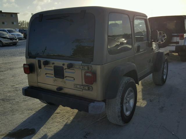 1J4FA69S14P740968 - 2004 JEEP WRANGLER / BROWN photo 4