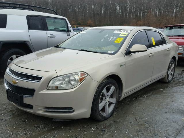 1G1ZF57589F155869 - 2009 CHEVROLET MALIBU HYB GOLD photo 2