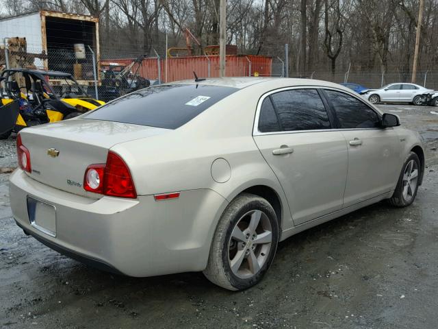 1G1ZF57589F155869 - 2009 CHEVROLET MALIBU HYB GOLD photo 4