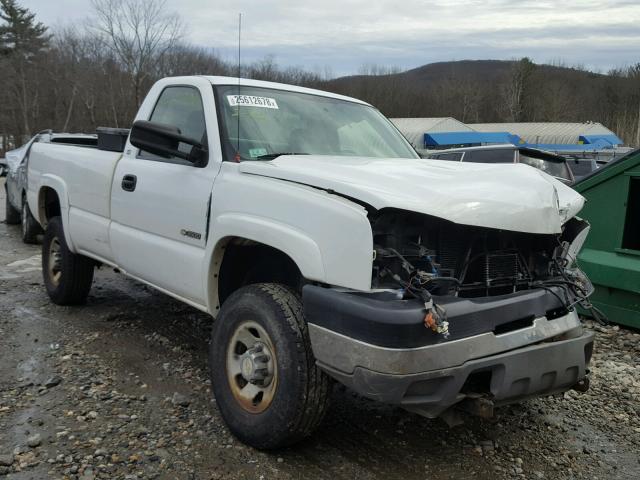 1GCHK34UX5E327480 - 2005 CHEVROLET SILVERADO WHITE photo 1