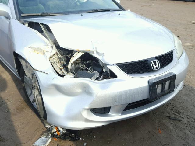 1HGEM21964L069316 - 2004 HONDA CIVIC EX ვერცხლისფერი ფოტო 10