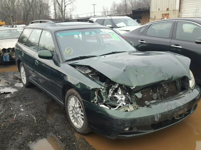 4S3BH635937305696 - 2003 SUBARU LEGACY L GREEN photo 1