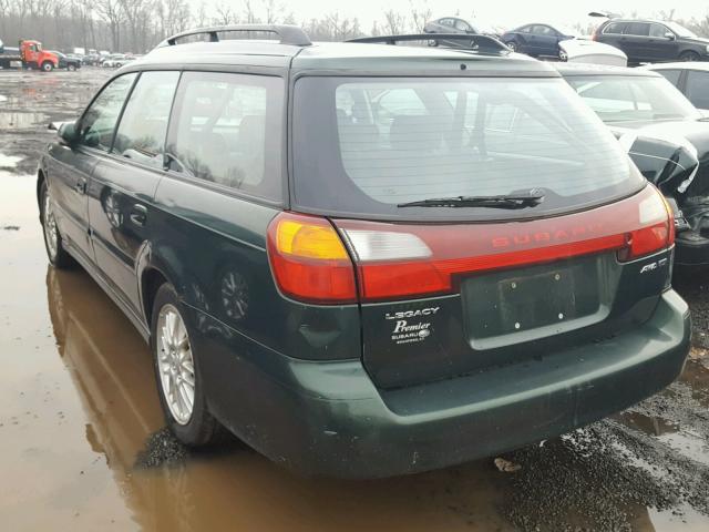 4S3BH635937305696 - 2003 SUBARU LEGACY L GREEN photo 3