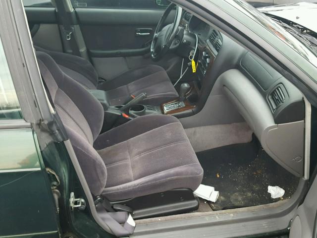 4S3BH635937305696 - 2003 SUBARU LEGACY L GREEN photo 5