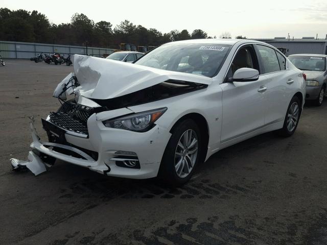 JN1BV7ARXFM420112 - 2015 INFINITI Q50 BASE WHITE photo 2