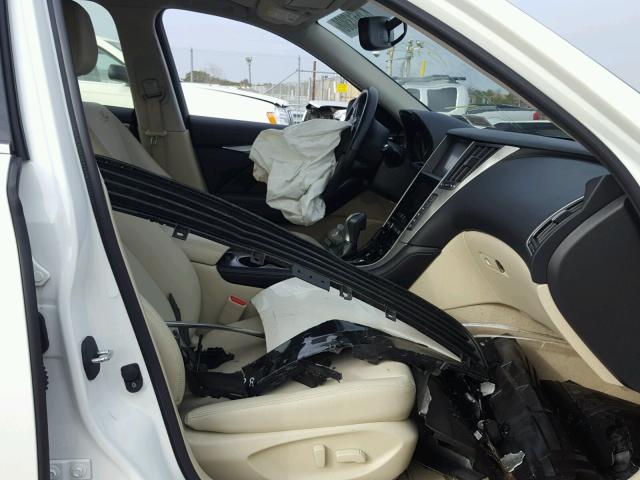 JN1BV7ARXFM420112 - 2015 INFINITI Q50 BASE WHITE photo 5