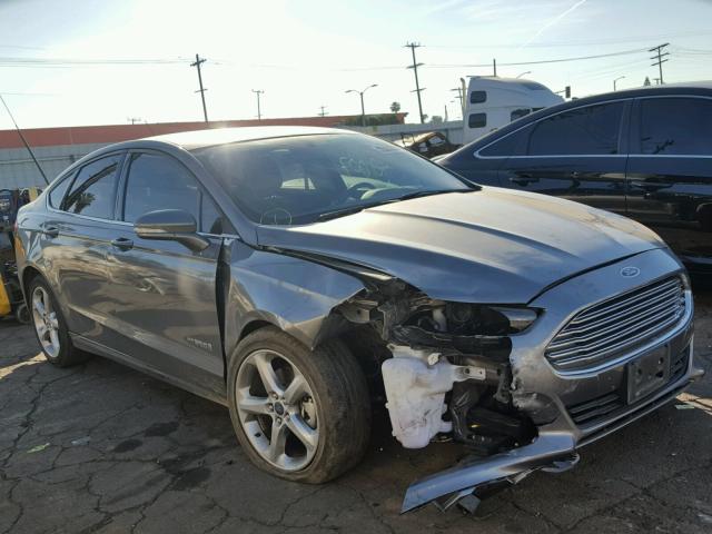 3FA6P0LU1ER356569 - 2014 FORD FUSION SE GRAY photo 1