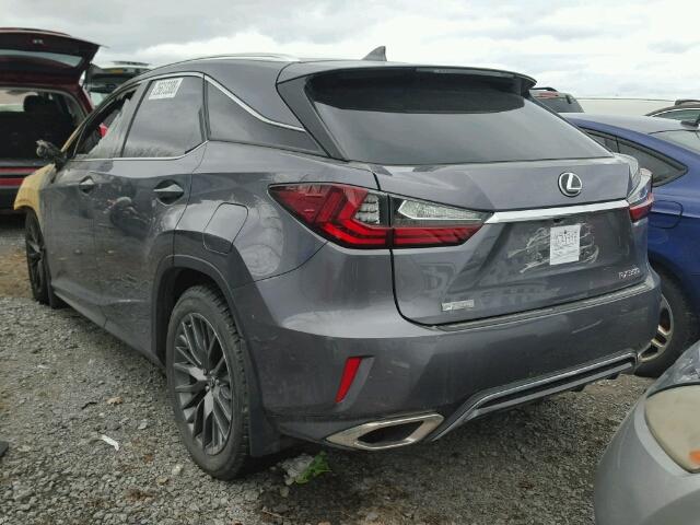 2T2BZMCAXHC098882 - 2017 LEXUS RX 350 GRAY photo 3