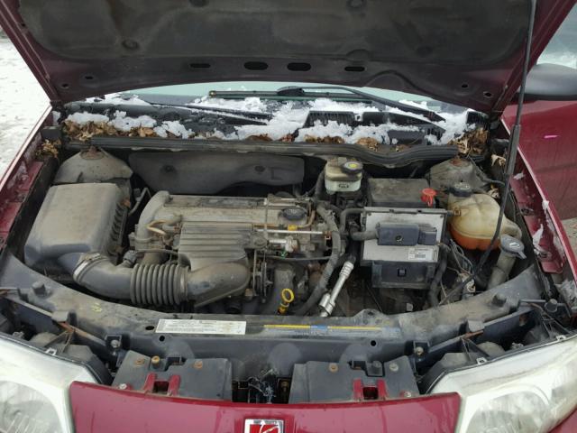 1G8AZ52F14Z219652 - 2004 SATURN ION LEVEL MAROON photo 7