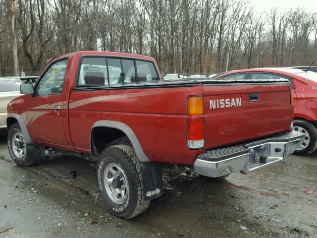 1N6SD11Y2PC391858 - 1993 NISSAN TRUCK SHOR RED photo 3