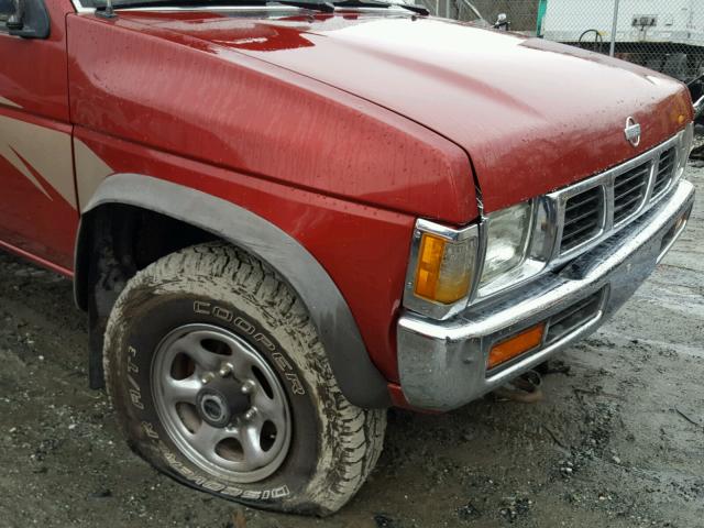 1N6SD11Y2PC391858 - 1993 NISSAN TRUCK SHOR RED photo 9