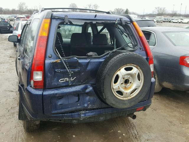 JHLRD78564C052051 - 2004 HONDA CR-V LX BLUE photo 9