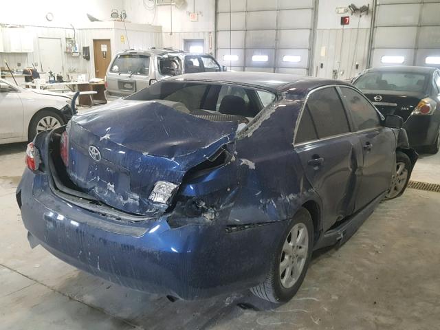 4T4BE46KX9R081574 - 2009 TOYOTA CAMRY BASE BLUE photo 4