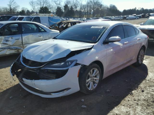 1C3CCCAB1FN594135 - 2015 CHRYSLER 200 LIMITE WHITE photo 2