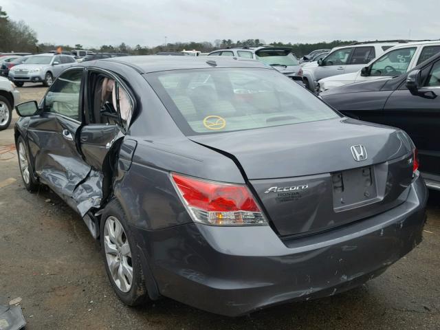 1HGCP36868A074490 - 2008 HONDA ACCORD EXL GRAY photo 3