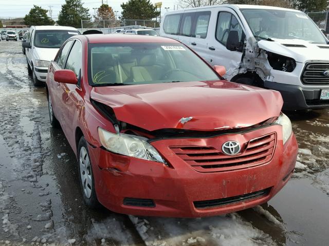 4T1BE46K08U259646 - 2008 TOYOTA CAMRY CE RED photo 1